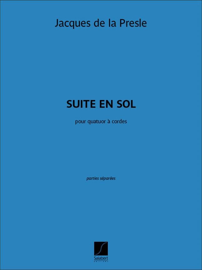 Suite En Sol 2 Violons Alto Et Vlc Materiel